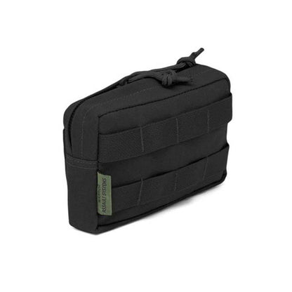 WARRIOR ASSAULT SYSTEMS, Small Horizontal MOLLE Pouch Zipped, black