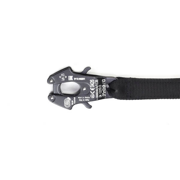 WARRIOR ASSAULT SYSTEMS, Personal Retention Lanyard with FROG Clip & TANGO Carabiner, black