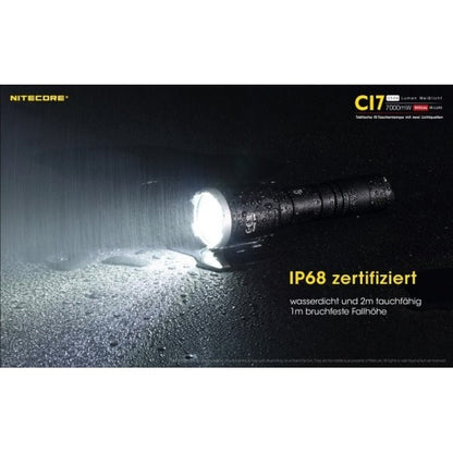 NITECORE, taktische LED-Taschenlampe CI7, 2'500 Lumen, inkl. Akku