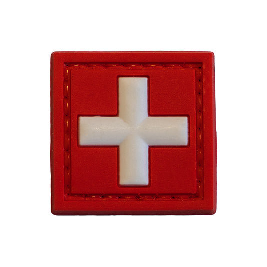CHARLIE MIKE, Morale Patch / Klett-Patch - SWISS FLAG SQUARE SMALL