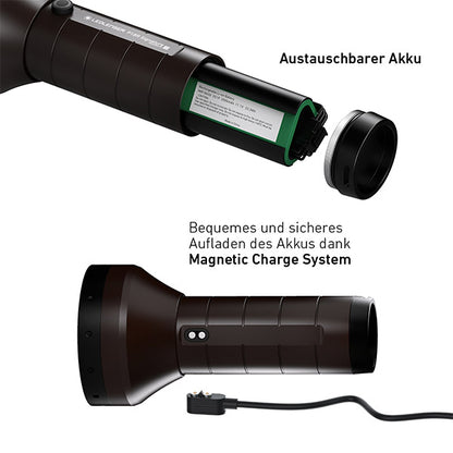 LED LENSER, taktische Taschenlampe P18R SIGNATURE, 4'500 Lumen (inkl. Akku)