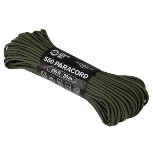 Paracord 550 PARACORD, 100ft/30m, olive drab