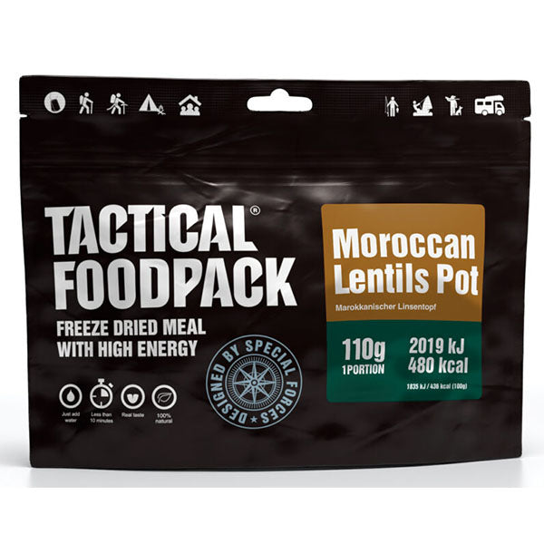 TACTICAL FOODPACK, Moroccan Lentils Pot, 110g