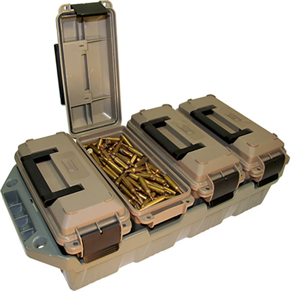 MTM CASE-GARD, Munitionsboxen 4-CAN AMMO CRATE 30 CAL AC4C, dark earth/green