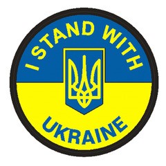 CHARLIE MIKE, Morale Patch UKRAINE - I STAND WITH UKRAINE (round)