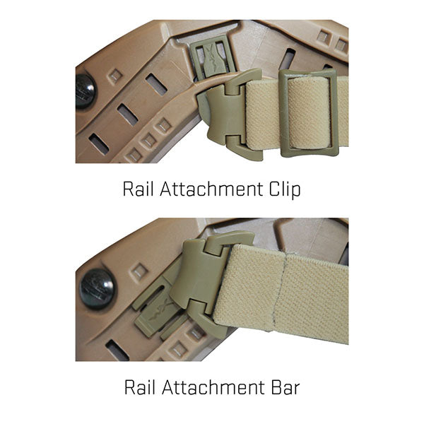 WILEY-X Goggles SPEAR Rail Attachment System (RAS), black