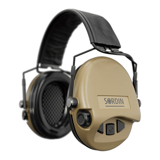 SORDIN protection auditive SUPREME MIL AUX, bandeau fin, sable