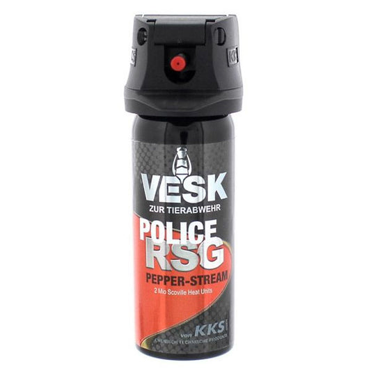 Spray au poivre VESK – RSG Police, jet large, 63ml