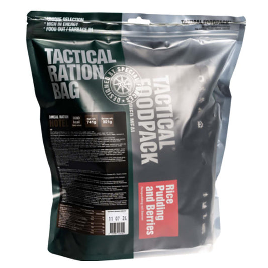 TACTICAL FOODPACK, 3-Mahlzeiten Tactical Ration Bag HOTEL, 741g