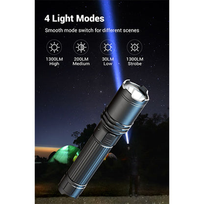 KLARUS, lampe de poche tactique LED A1 PRO, 1 300 lumens (batterie incluse)