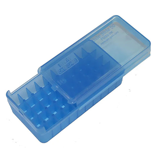 MTM CASE-GARD, boîte à cartouches MTM P50-9M-24, bleu clair (50x9mm Para)
