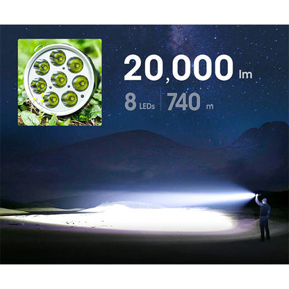 NEXTORCH LED-Suchscheinwerfer SAINT TORCH 31, 20'000 Lumen (inkl. Akku)