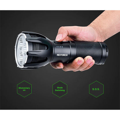 NEXTORCH LED-Suchscheinwerfer SAINT TORCH 30 V2.0, 8'000 Lumen (inkl. Akku)