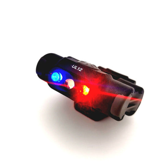 NEXTORCH LED Positions- und Warnlicht Rot/Blau-Flash (inkl. Batterien)