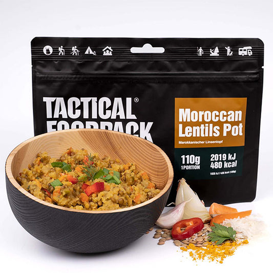 TACTICAL FOODPACK, Moroccan Lentils Pot, 110g