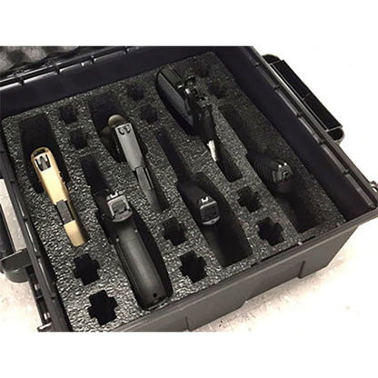 MTM CASE-GARD, Tactical Pistol Handgun Case 6 Guns, black