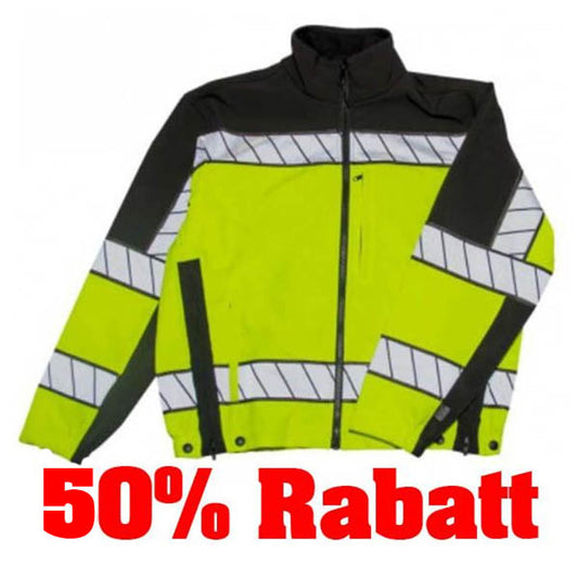 50% Rabatt: BLAUER, COLORBLOCK Softshell Fleece Jacket, Hi-Vis yellow, Gr. SM
