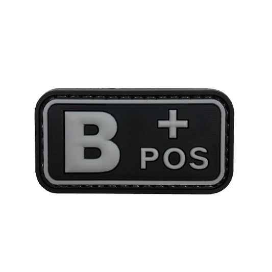 CHARLIE MIKE, Morale Patch BLUTGRUPPE B- POS