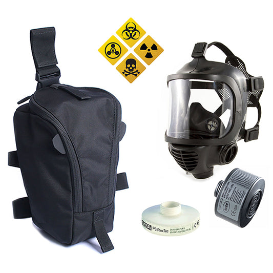 Masque à gaz CM-6 comprenant un filtre ABC/CBRN, un filtre anti-poussière et un sac pour masque
