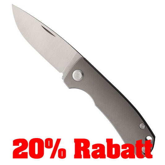 20% Rabatt: PMP KNIVES, Slip Joint Taschenmesser HARMONY, Titan, M390, grau