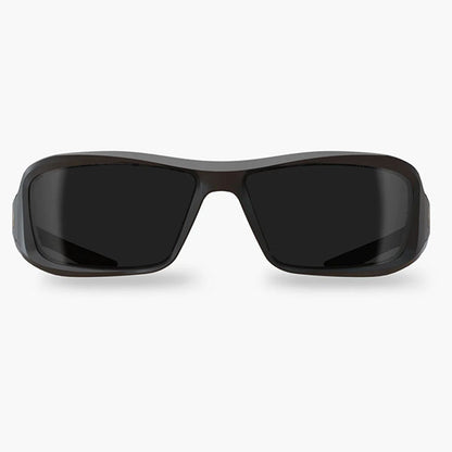 EDGE Sonnenbrille HAMEL, SOFT TOUCH MATTE BLACK THIN TEMPLE FRAME, G-15 Vapor Shield Lens (XH61-G15-TT)