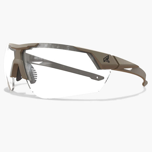 EDGE Schiessbrille PHANTOM RESQUE, Tan499 Frame, Clear Vapor Shield Lens (PR21VS)