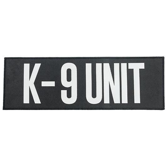 Klettabzeichen K-9 UNIT, 100x300mm, weiss
