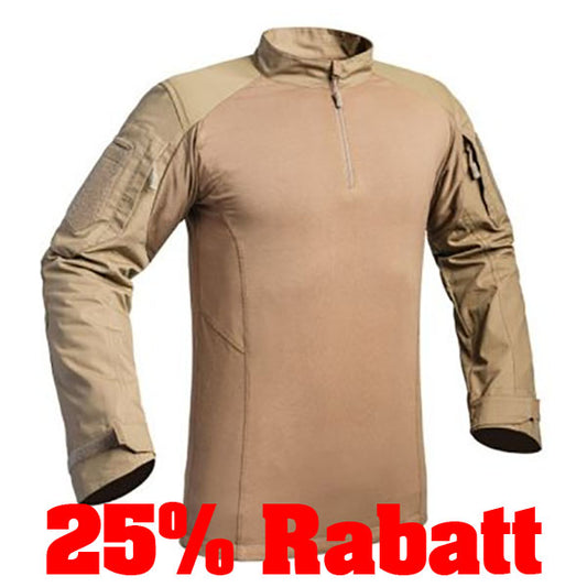 25% Rabatt: A10 Langarm Shirt UBAS FIGHTER V2, tan - Grösse S