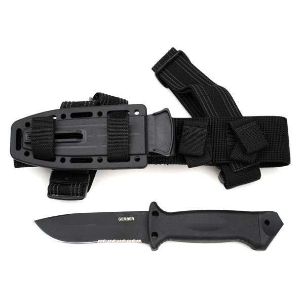 Modell LMF II Drop Point Serrated Edge Infantry Black (Mod. 22-01629) - New Version