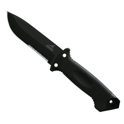 Modell LMF II Drop Point Serrated Edge Infantry Black (Mod. 22-01629) - New Version